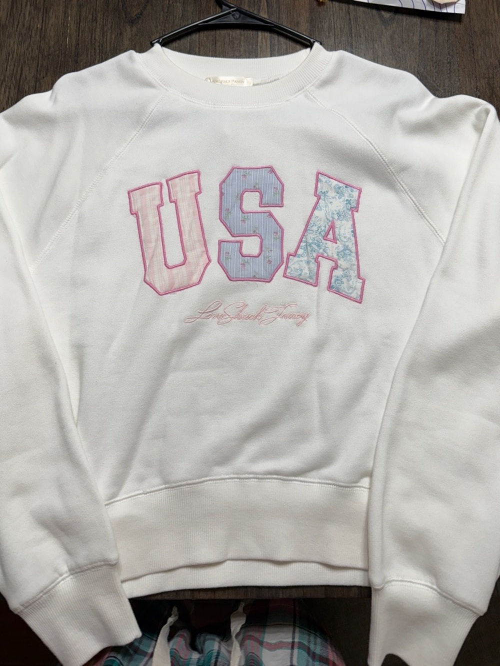 LoveShackFancy White Crewneck Sweatshirt